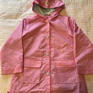 London Fog Pink Polka Dot Kids Raincoat